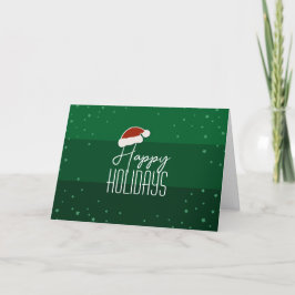 Glad helg Festive Typography Grönt jul