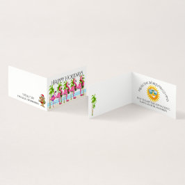 Glad helg Flamingo Stil #holiz Kort