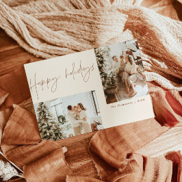 Glad helg fotojulkort | Boho Modern Inbjudningar