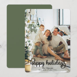 Glad helg fotojulkort Helgdag Julkort