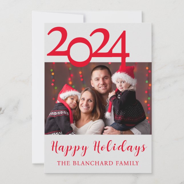 Glad helg fotojulkort julkort (Framsida)