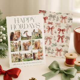 Glad helg fotokollage julkort