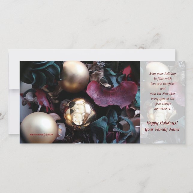 Glad helg-fotokort (2) - Använda fotot Julkort (Framsida)