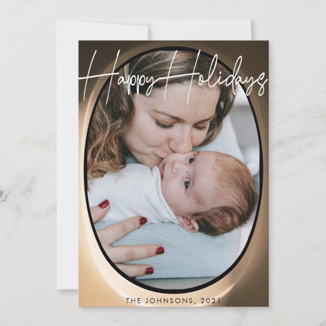 Glad helg-fotokort för fönstervy i flygplan inbjudningar (Framsida)