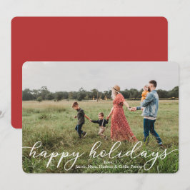 Glad helg-fotokort med skript inbjudningar