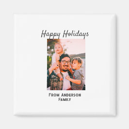 Glad helg fotomodern kärlek-familj magnet