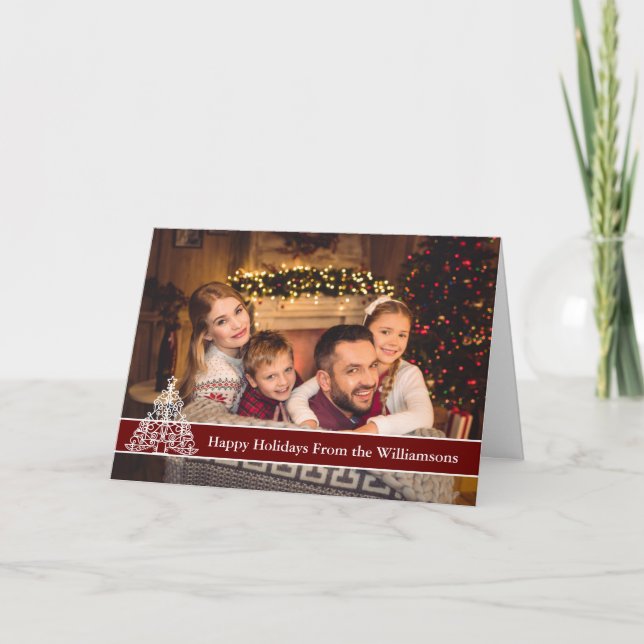 Glad helg fotovit kontur Julgran (Framsida)