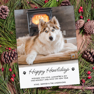 Glad helg från Hund Cute Pet Photo Vykort