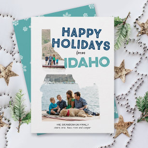 Glad helg från Idaho Photo Helgdag Card Julkort