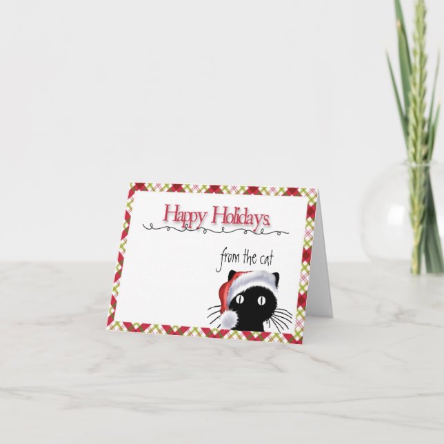 Glad helg från katten (Framsida)