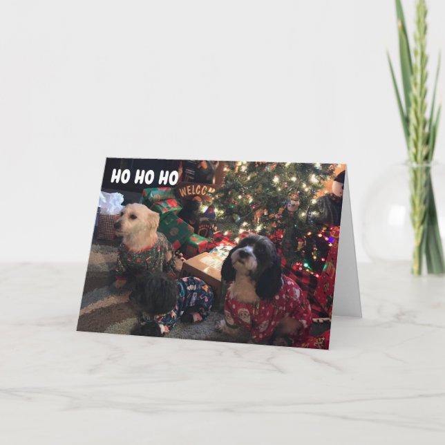 **GLAD HELG** FRÅN MERRY PUPPIES HELGKORT (Framsida)