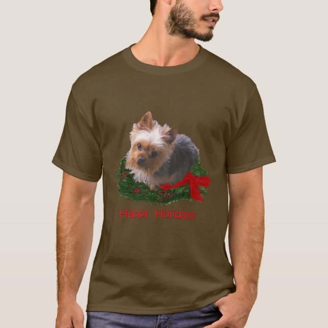 Glad helg från Yorkie T-shirt (Framsida)