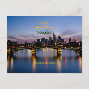 Glad helg, Frankfurt Bridge Vykort
