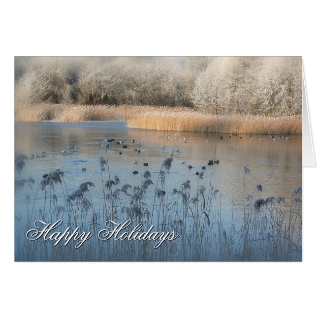 Glad helg Frost Hälsningskort (Framsidan Horizontal)