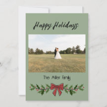 Glad helg Garland och Mistletoe