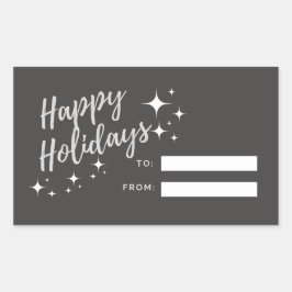 Glad helg Gift Märkre Sticker Rektangulärt Klistermärke
