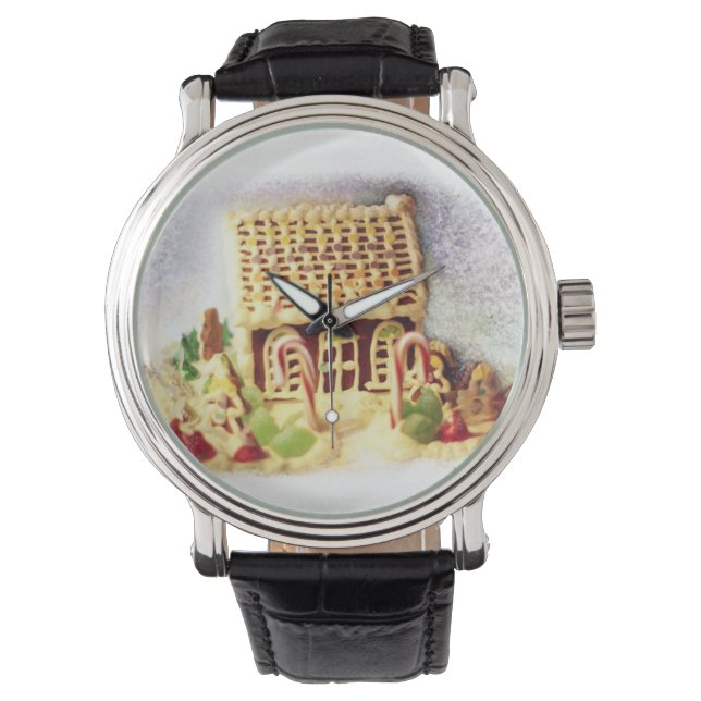 Glad helg Gingerbröd House Watch Armbandsur (Framsida)