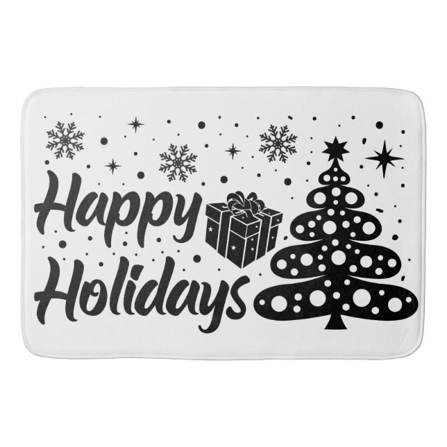 Glad helg God jul Ugly X mas Helgdag Badrumsmatta (Framsidan)