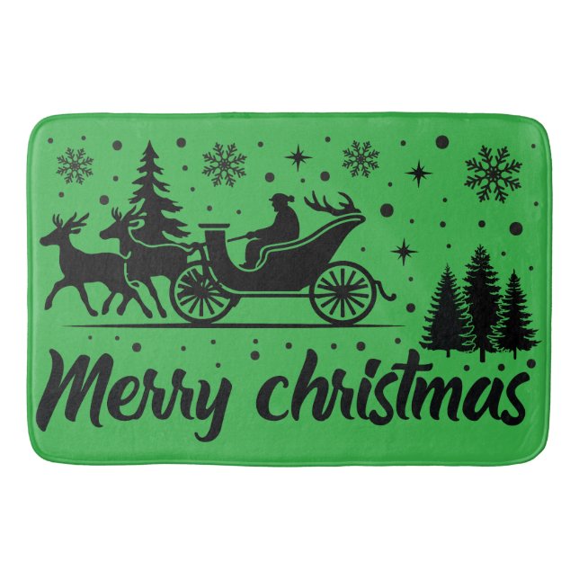 Glad helg God jul Ugly X mas Helgdag Badrumsmatta (Framsidan)