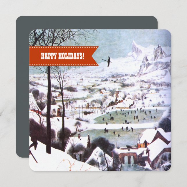 Glad helg. God konst jul Julkort (Fram/baksida)