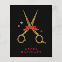 Glad helg - Golden glitter Hair Stylist flyer