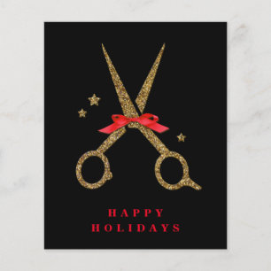 Glad helg - Golden glitter Hair Stylist flyer