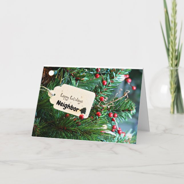 GLAD HELG **GRANNSKAP** CHRISTMAS-KORT (Framsida)