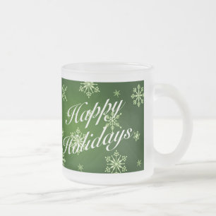 Glad helg Grönt Helgdag Glass Mugg Set