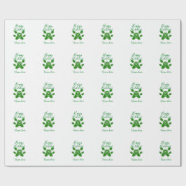 Glad helg grönt hund sällskapsdjur av arten tass c presentpapper