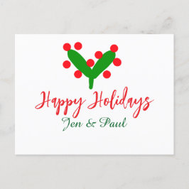 Glad helg grönt röd par namn grönt löv