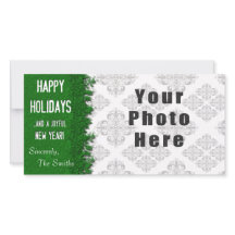 Glad helg Grönt Snowflake