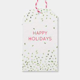 Glad helg Grönt Sprinkles julafton Presentetikett