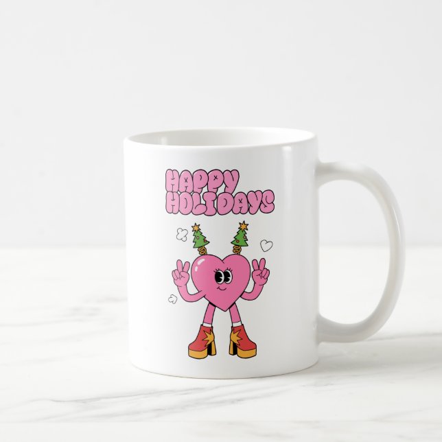 Glad helg - Groovy Heart of the Season Kaffemugg (Höger)
