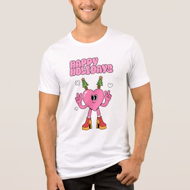 Glad helg - Groovy Heart of the Season T Shirt (Framsida)
