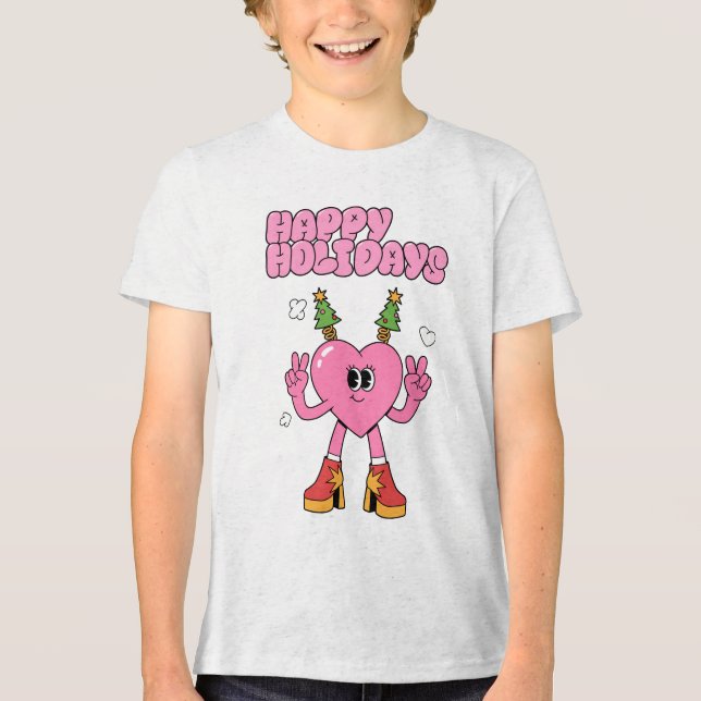 Glad helg - Groovy Heart of the Season T Shirt (Framsida)
