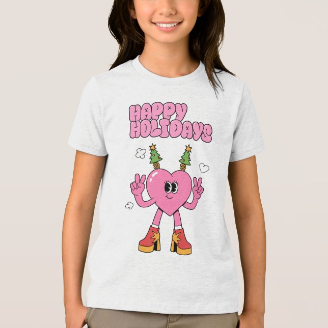 Glad helg - Groovy Heart of the Season T Shirt (Framsida)