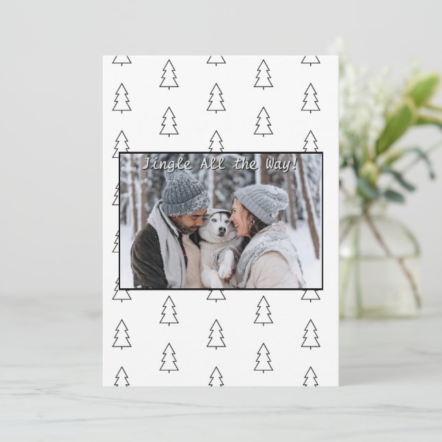 Glad helg Hälsning-familjens Helgdag Julkort (Stående Fram)