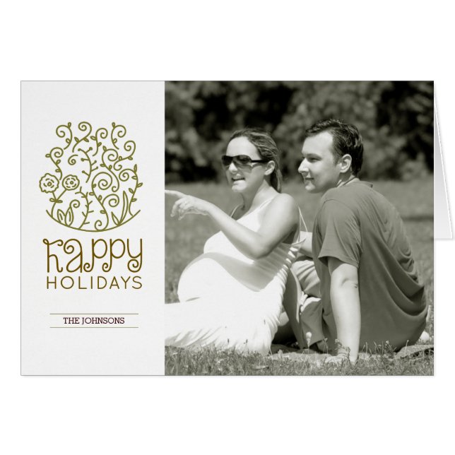 glad helg hälsningskort (Framsidan Horizontal)