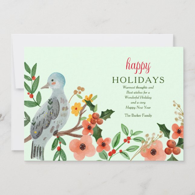 Glad helg hälsningskort julkort (Framsida)