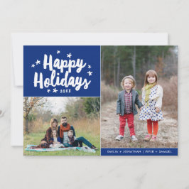 Glad helg Hand Leted 2 Photo Helgdag Julkort