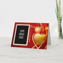 Glad helg Heart Anpassningsbar Bild Card