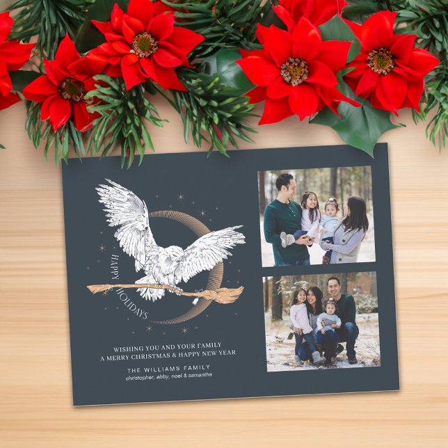 Glad helg Hedwig Delivery | Familjefoto (Card on table)