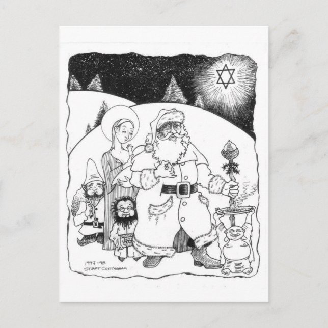 Glad helg! helg vykort (Framsida)