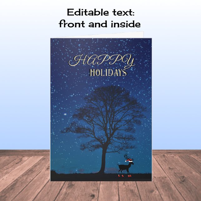 Glad helg hjort natt himlar (Skapare uppladdad)