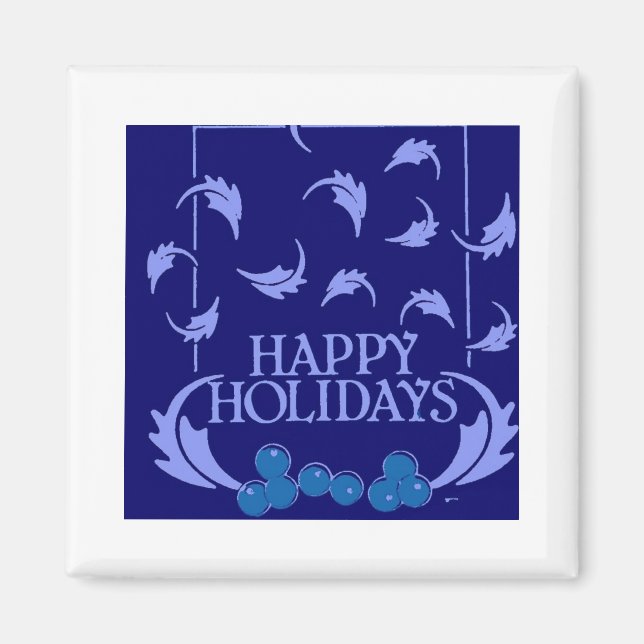 Glad helg Holly Magnet (Framsidan)