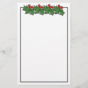 Glad helg Holly Sprigs, julgrey Brevpapper