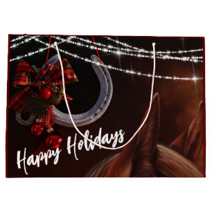 Glad helg Horse and Horseshoe jul