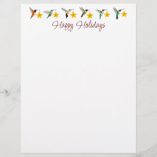 Glad helg Hummingbird Letterhead Brevhuvud