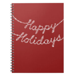 Glad helg i Twinkle Lights Notebook Anteckningsbok Med Spiral