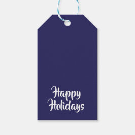 Glad helg Indigo Blue #26235C Presentetikett